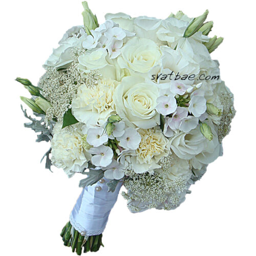 Булчински букет “Традиционно бяло” Булчински букет “Традиционно бяло”