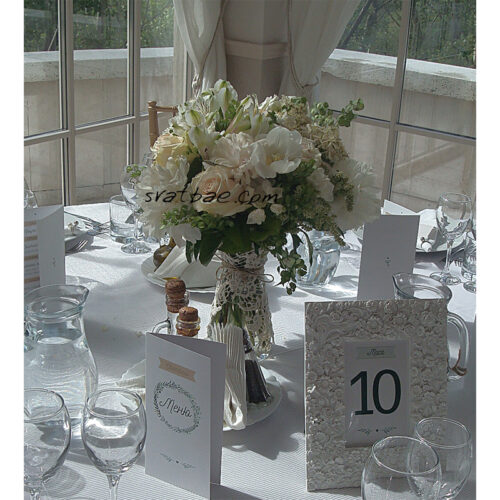 Сватбен букет “Бяла хармония”