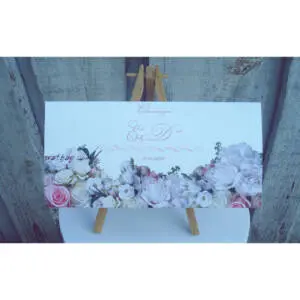 Сватбена покана с цветя