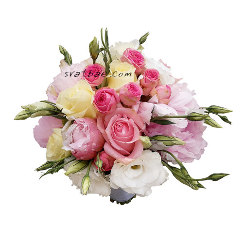 Булчински букет “Розово изкушение” Булчински букет “Розово изкушение”