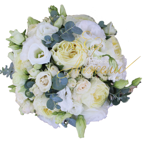 Булчински букет “Бяла феерия” Булчински букет “Бяла феерия”